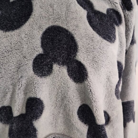 Disney Micky Mouse Fleece Women's Pullover Top Size Extra Large Grey and Blue - Picture 3 of 8